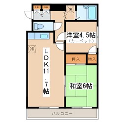 富士マンション浪花の物件間取画像